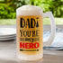 Personalized Fathers day Beer Mug